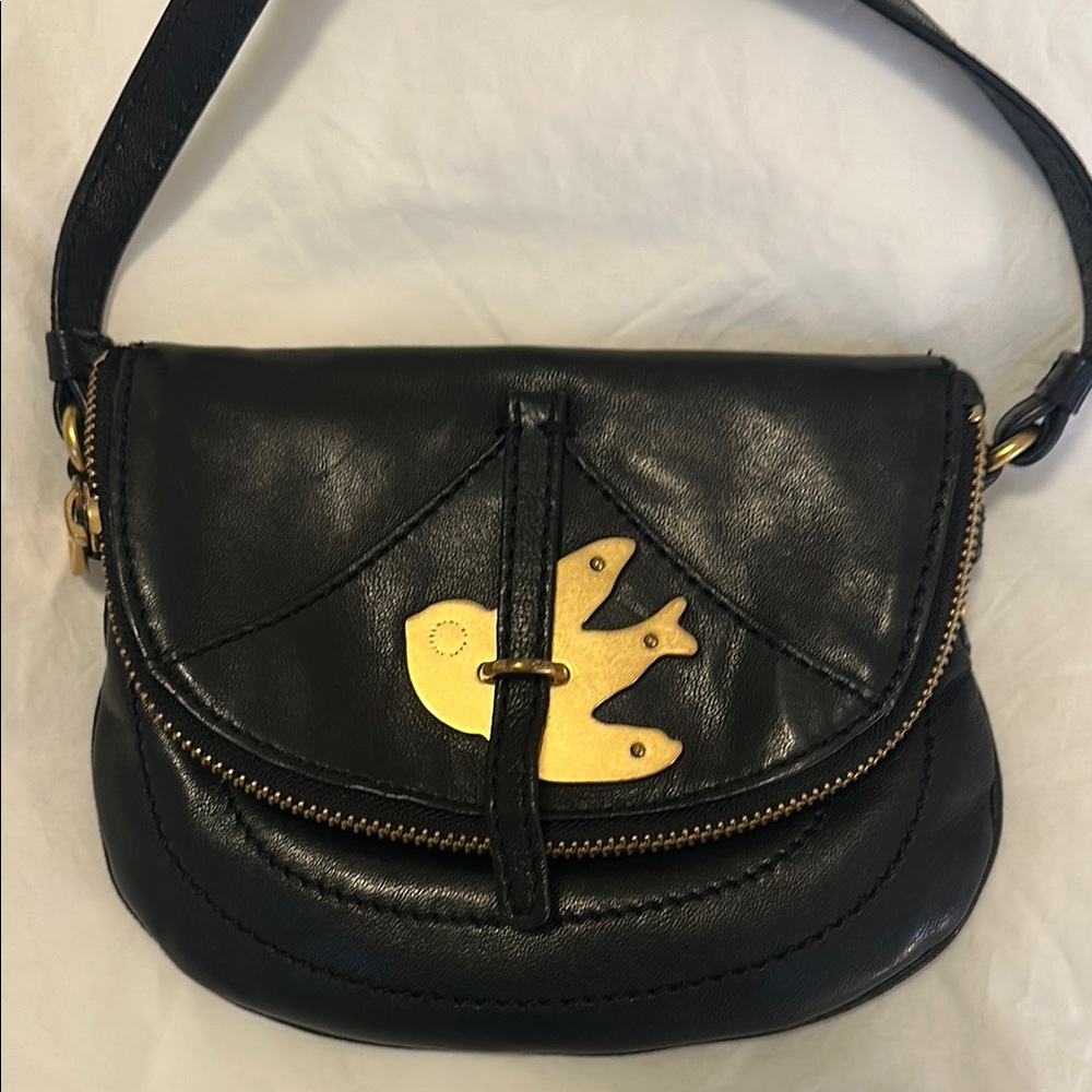 Marc Jacobs Crossbody Bag with Gold Bird Accent